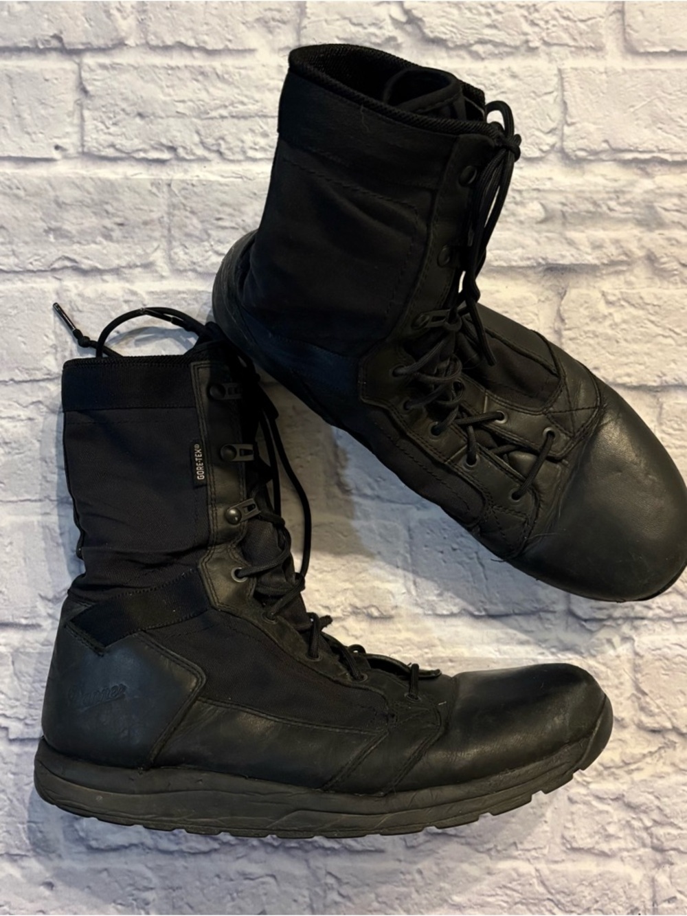 Danner “Tachyon GTX” black polished toe 8” boots (US 13 mens) - Picture 3 of 7
